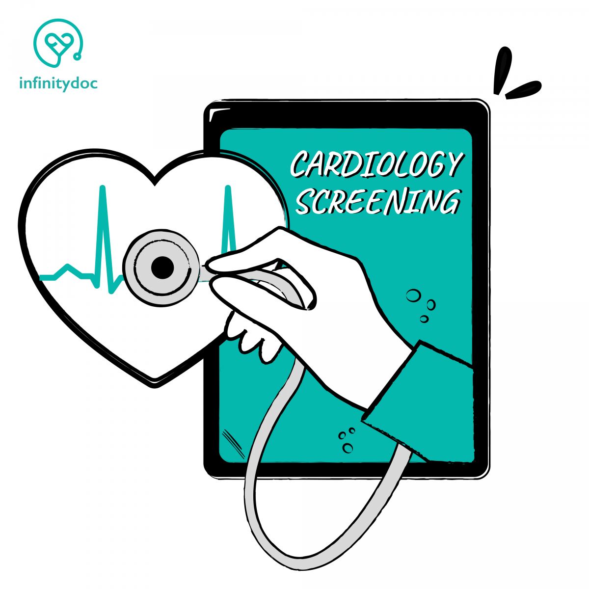 ECG, electrocardiogramma 24 h, cardiac health screen check