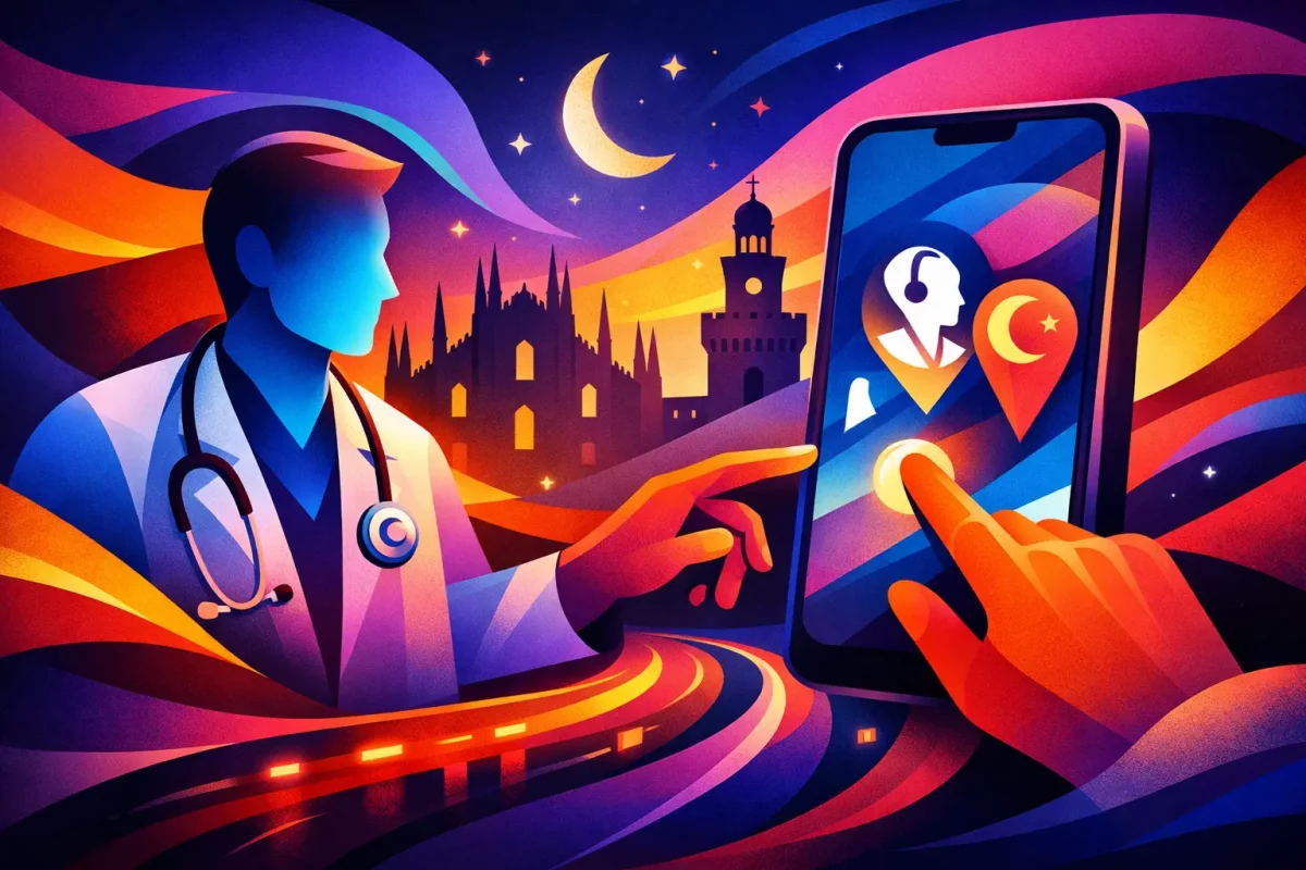 How to Book Doctor in Milan at Night