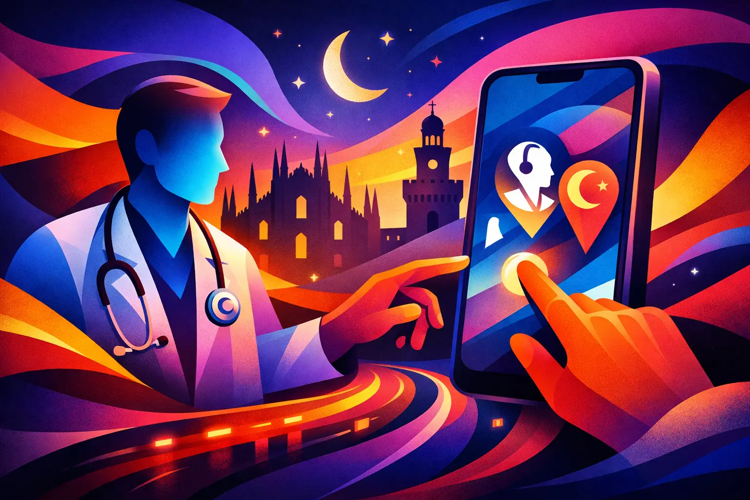 How to Book Doctor in Milan at Night